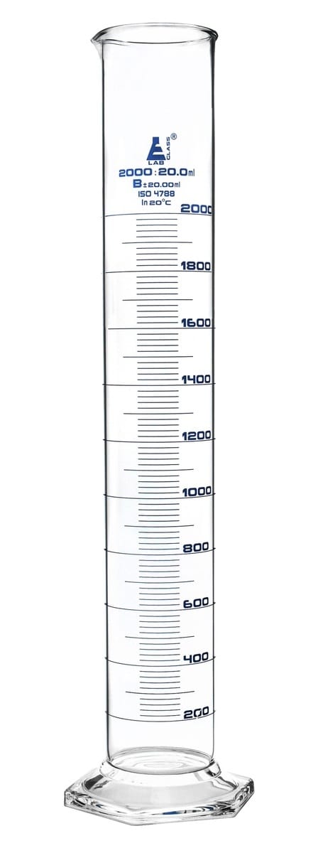 Eisco Glass Graduated Cylinders with Hexagonal Base