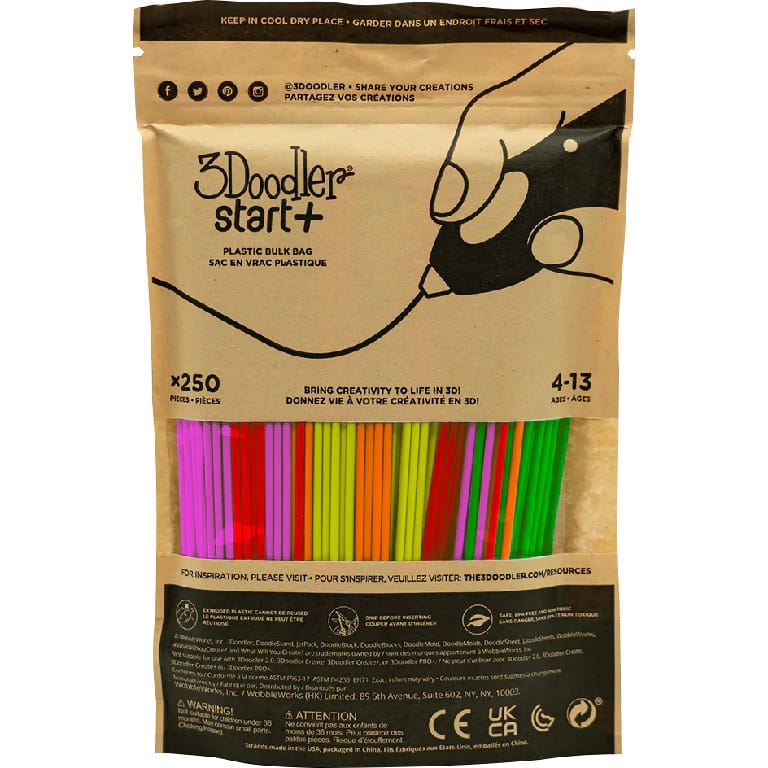 3Doodler 3D Printing Pen Eco Plastic Filament