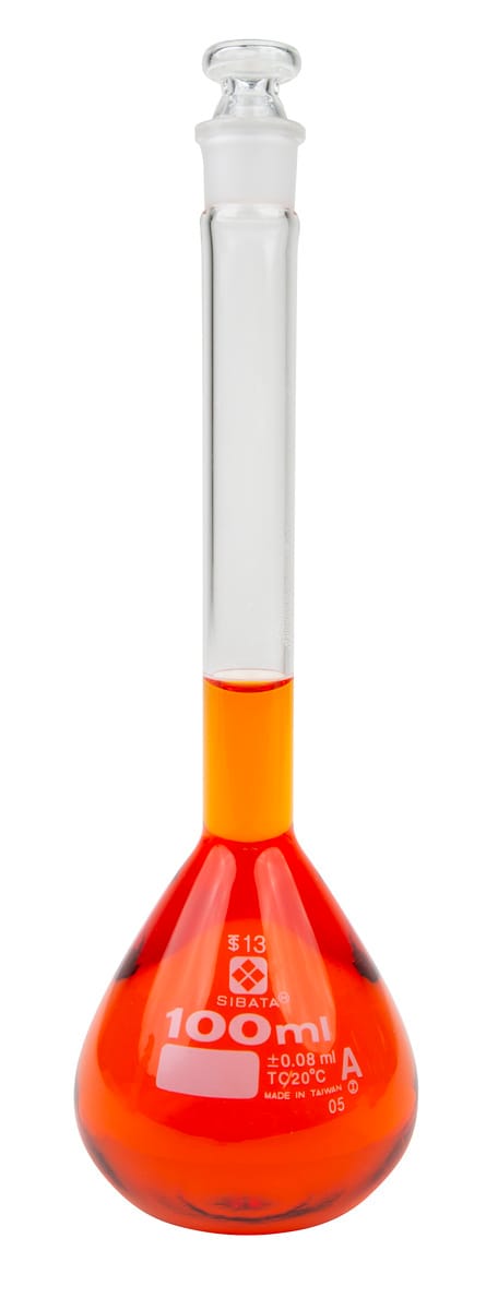 Vee Gee Volumetric Flasks with Glass Stopper
