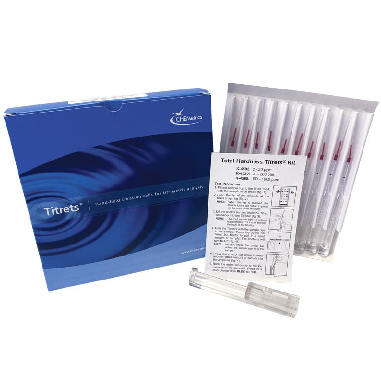Hardness (Total), Titrets Titration Cells, CHEMetrics