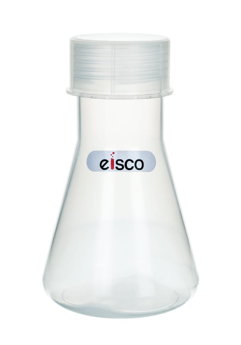 Eisco Plastic Conical Flasks with Screw Cap