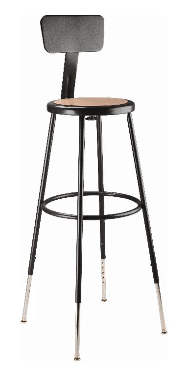 NPS® Heavy Duty Steel Stools, Black