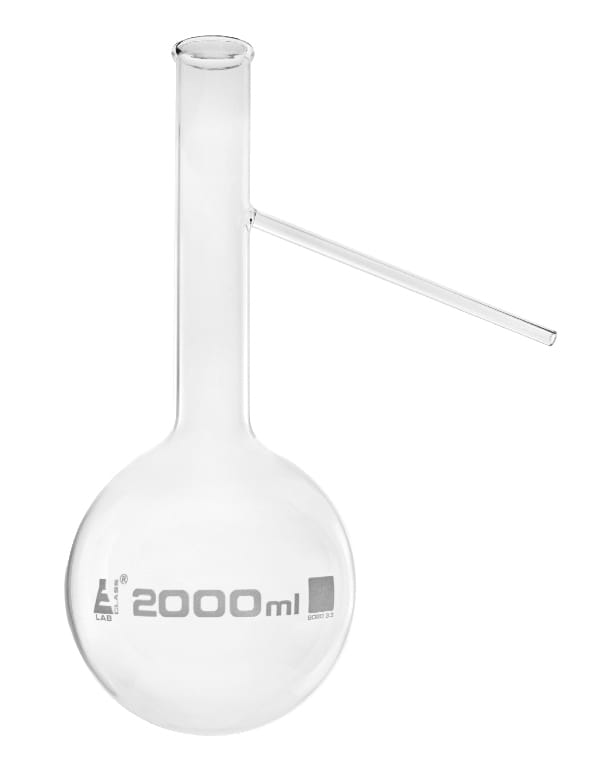 Eisco LabGlass® Distilling Flasks with Side Arm, Round Bottom