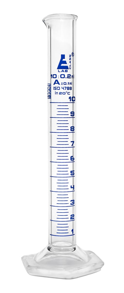 Eisco Glass Graduated Cylinders with Hexagonal Base