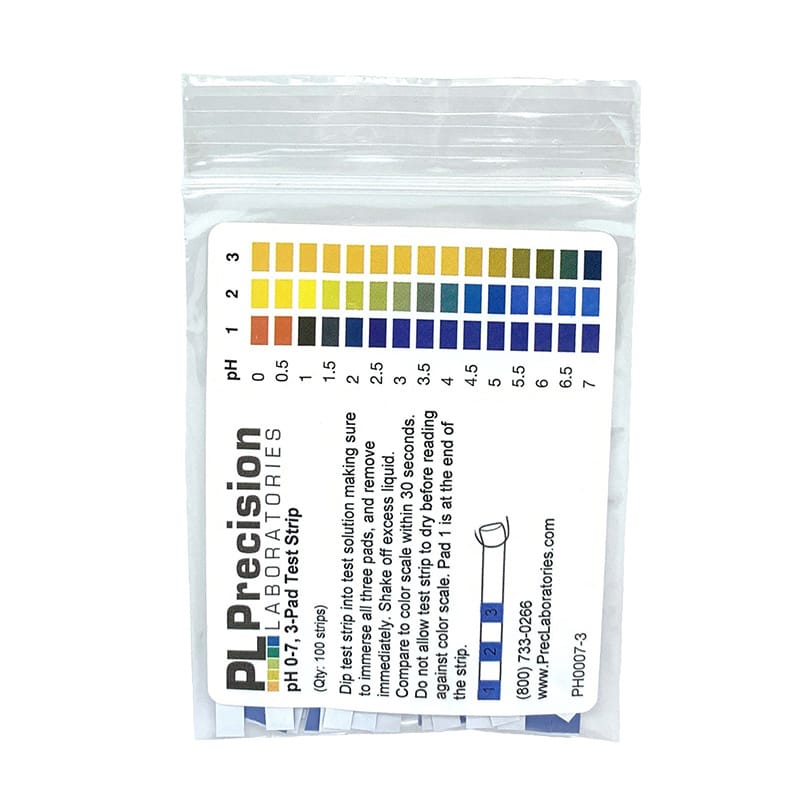 pH Test Strips with Pads