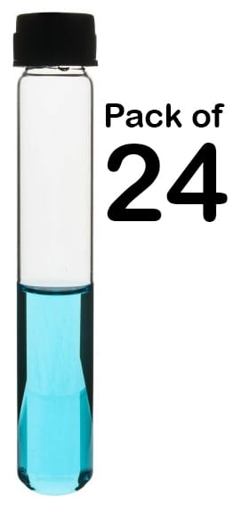 Eisco Glass Test Tubes with Screw Cap