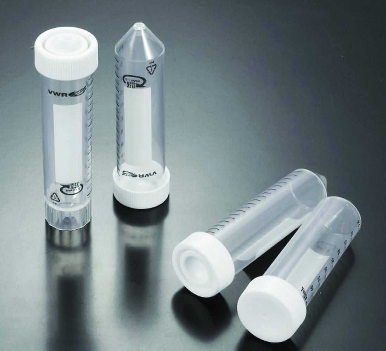 VWR® Conical Bottom Centrifuge Tubes, Sterile Polypropylene, Flat or ...