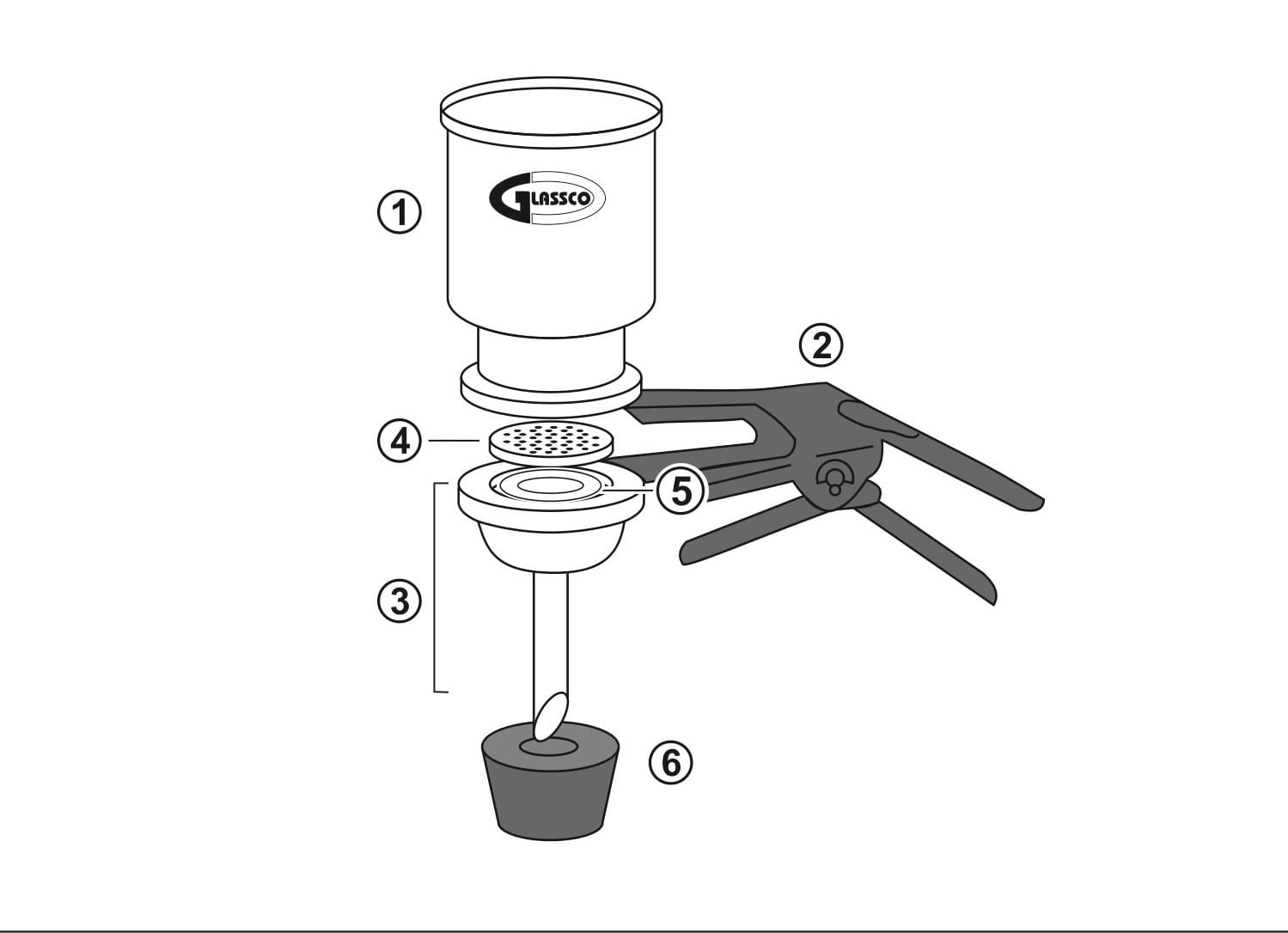 Vacuum Filter Holder Set With Stainless Steel Screen, 47 mm, United Scientific Supplies