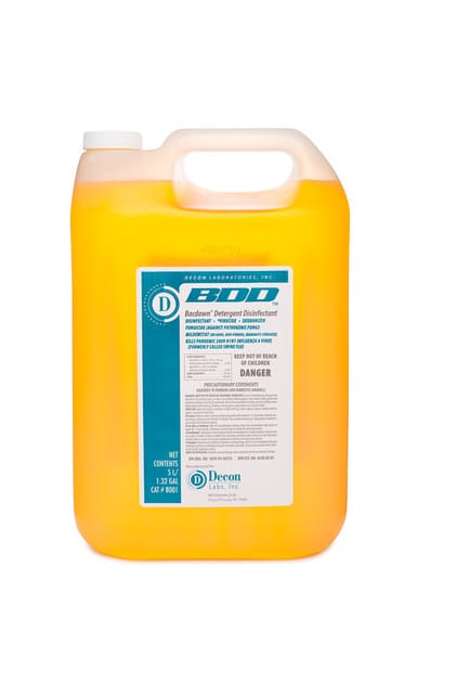BDD, Bacdown Detergent Disinfectant, Concentrated Liquid, Decon Labs, Inc.