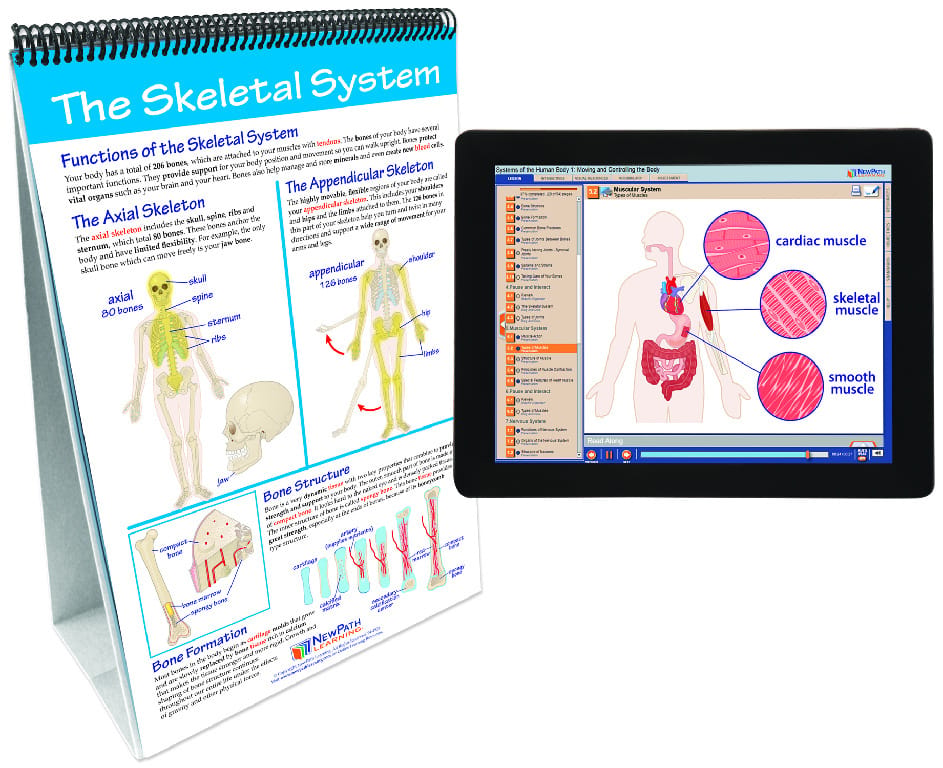 NewPath® Life Science Skill Builder Flip Charts with Multimedia Lessons