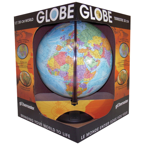 Globemaster Blue Ocean Desk Globe (French)
