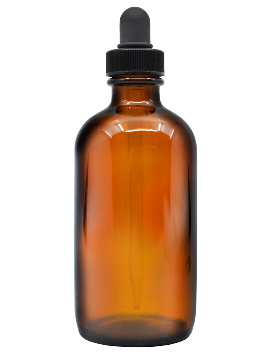 Eisco Amber Glass Dropping Bottle, 180 ml