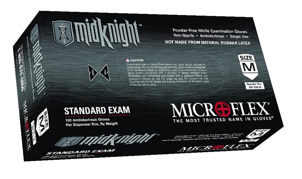mk nosh 5箱 MidKnight™ Nitrile Examination Gloves, Microflex®, Ansell | VWR