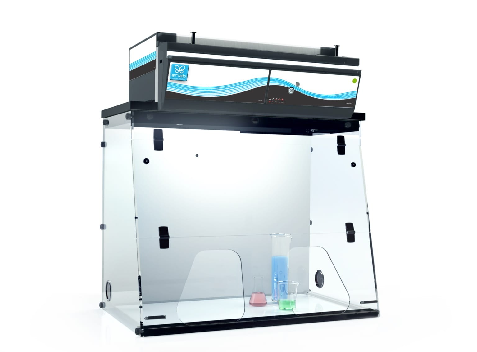 Captair Ductless Filtering Fume Hoods and Powder Weighing Stations, Erlab