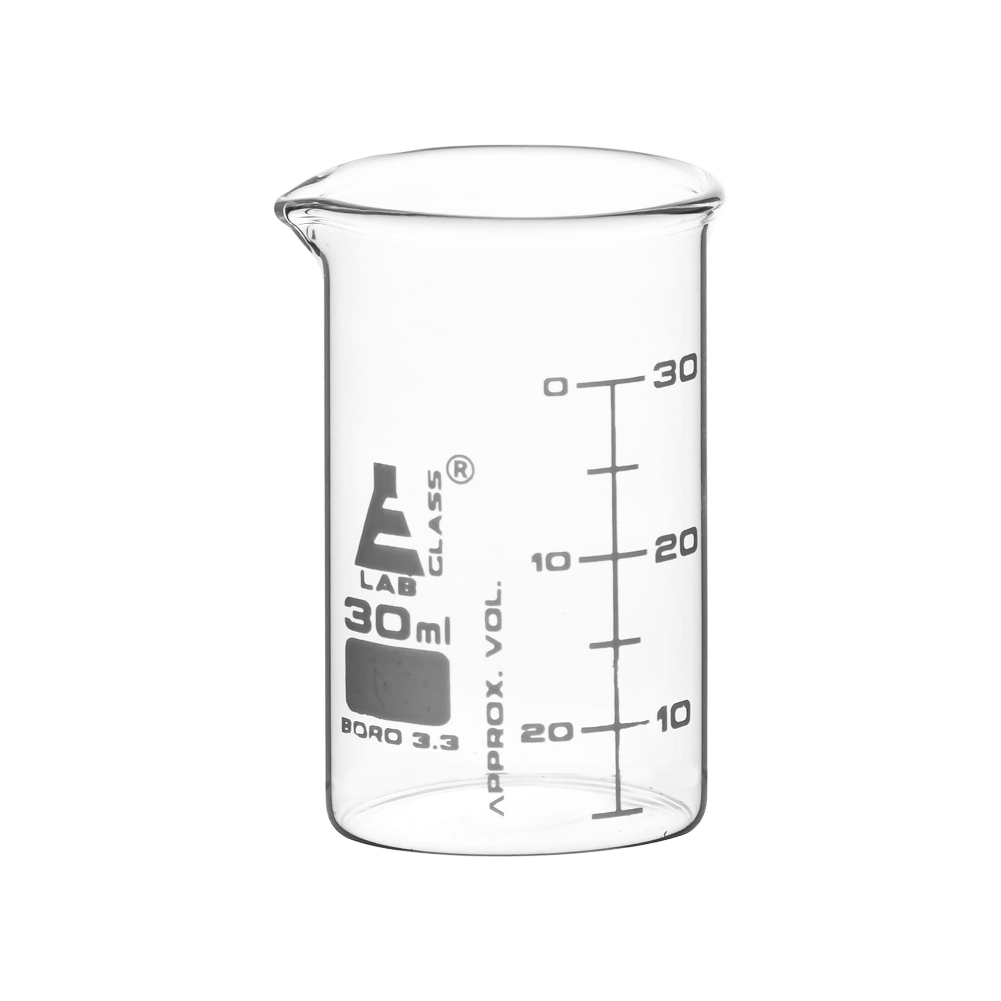 Eisco LabGlass™ Low Form Glass Beakers, ASTM