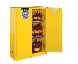 Justrite® Sure-Grip® EX Yellow Flammable Safety Cabinet
