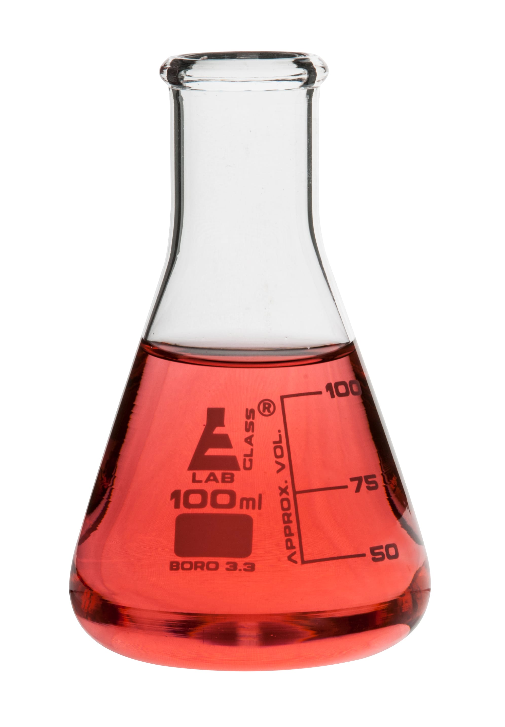 Eisco® Borosilicate Glass Narrow Neck Erlenmeyer Flask, 100 ml