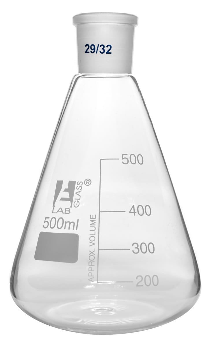 Eisco LabGlass® Erlenmeyer Flasks, Graduated with Ground Joint