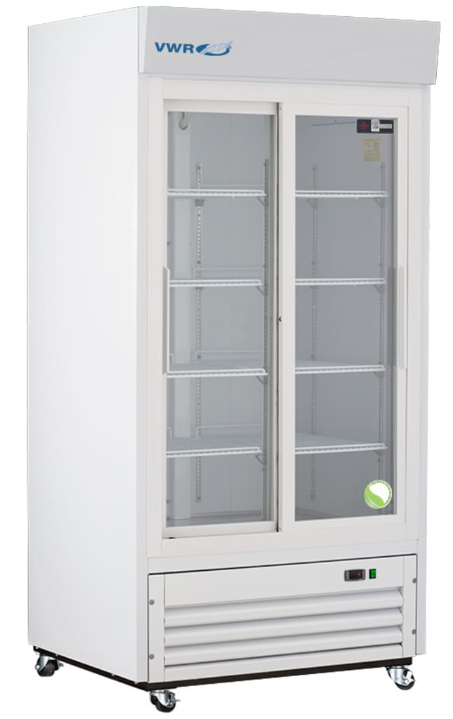 VWR® Standard Glass Door Laboratory Refrigerators, Sliding Door, Natural Refrigerant