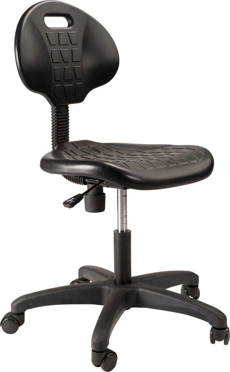 NPS® Polyurethane Task Chairs, Black