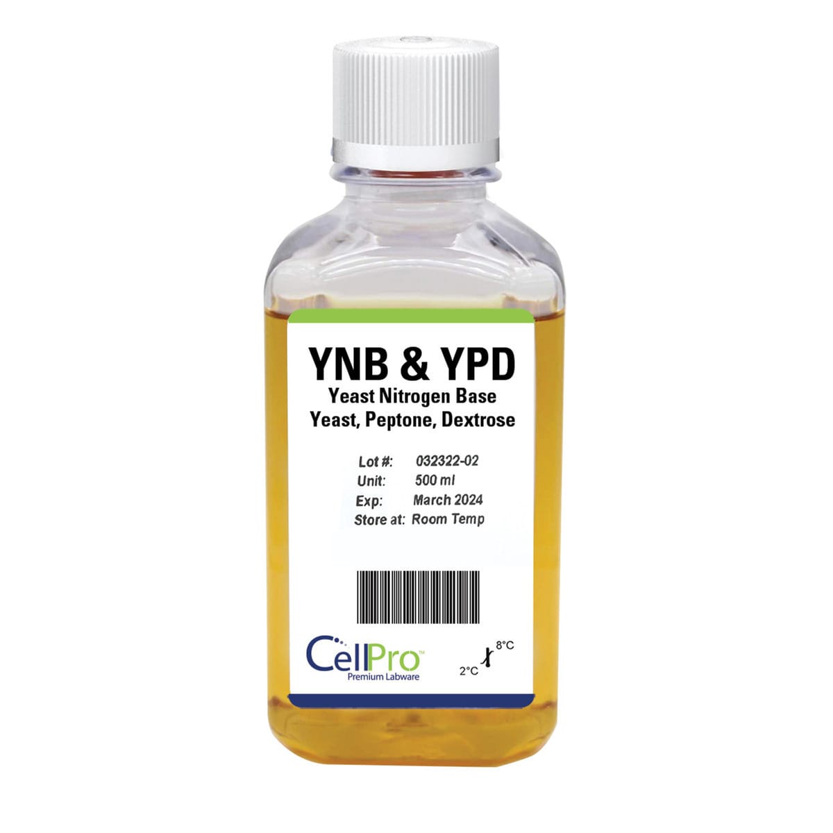 CellPro™ Yeast Nitrogen Base and YPD, Molecular Biology Grade, Sterile Filtered