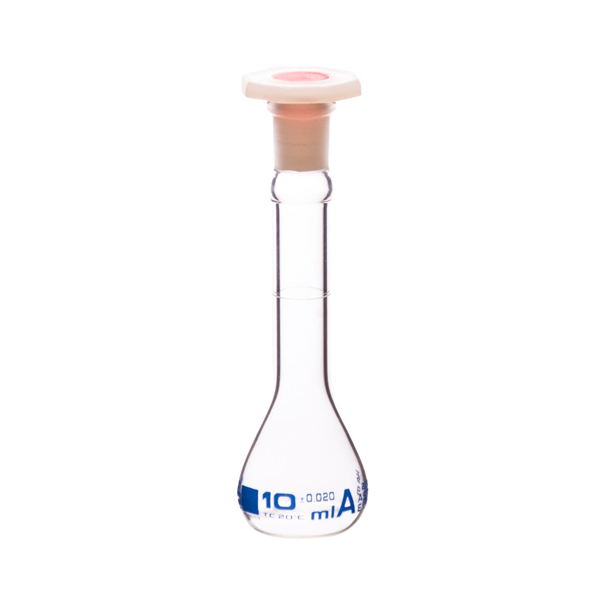Eisco Glass Volumetric Flasks with Plastic Stopper, ASTM Class A