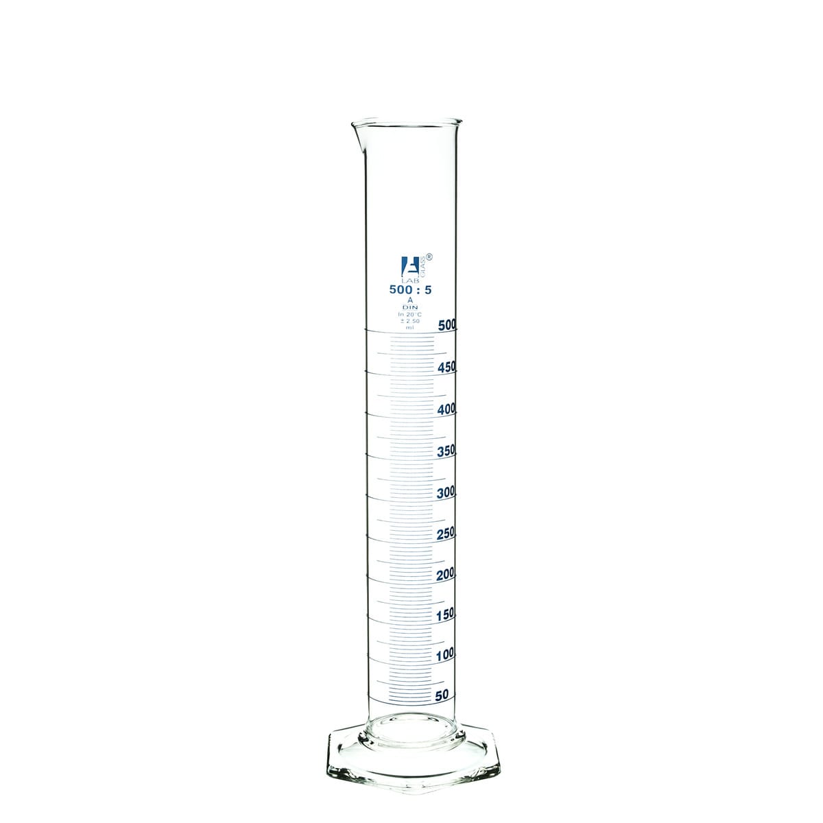 Eisco Glass Graduated Cylinders with Hexagonal Base