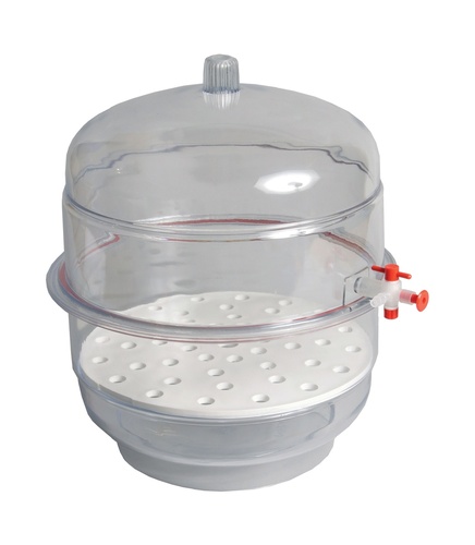 Desiccators, Vacuum, Clear Base, PP/PC