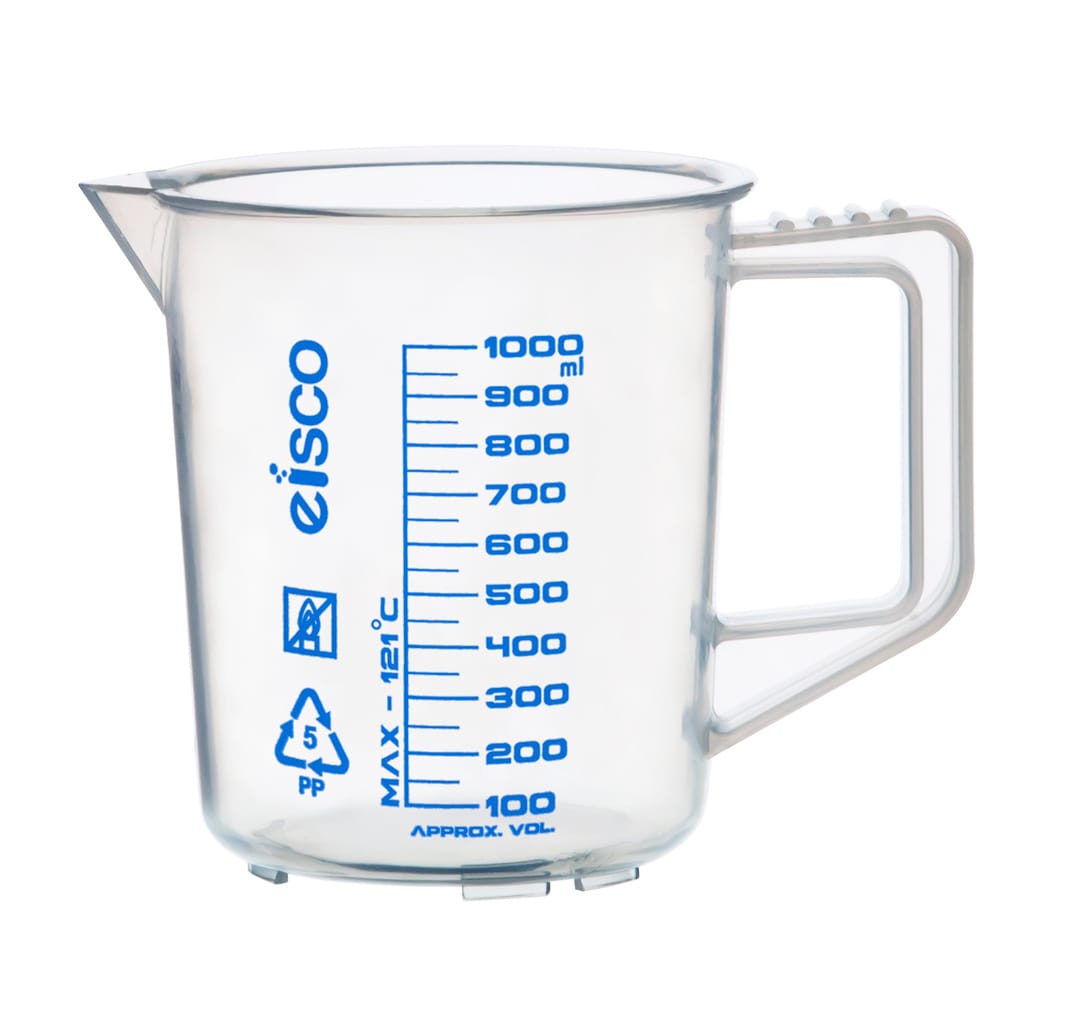 Eisco Polypropylene Measuring Jugs, Screen Printed
