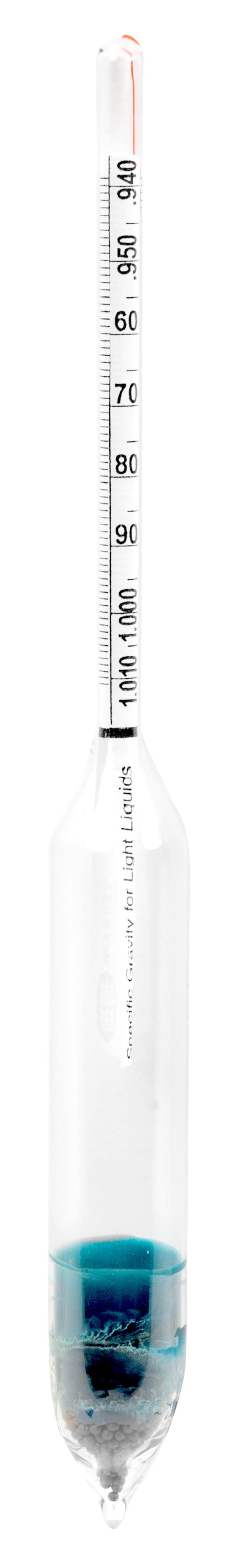 Precision Short Form Specific Gravity Hydrometers