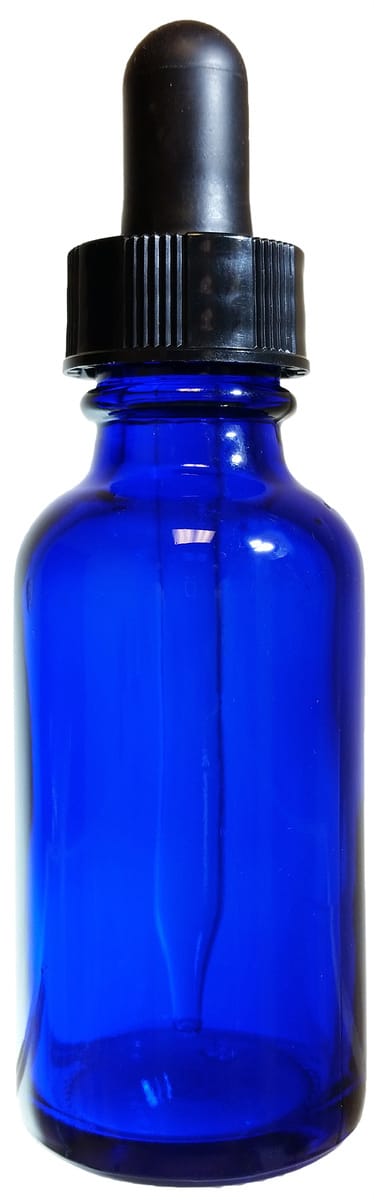 Bottles, Boston Round, Cobalt Blue Glass