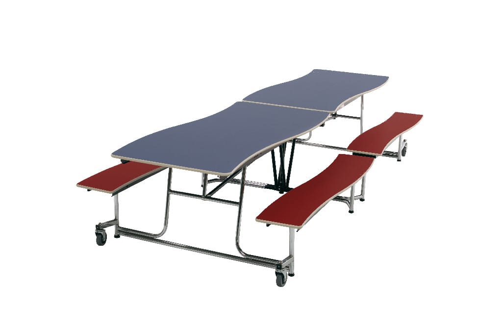 Mobile Bench Tables, Wave, AmTab