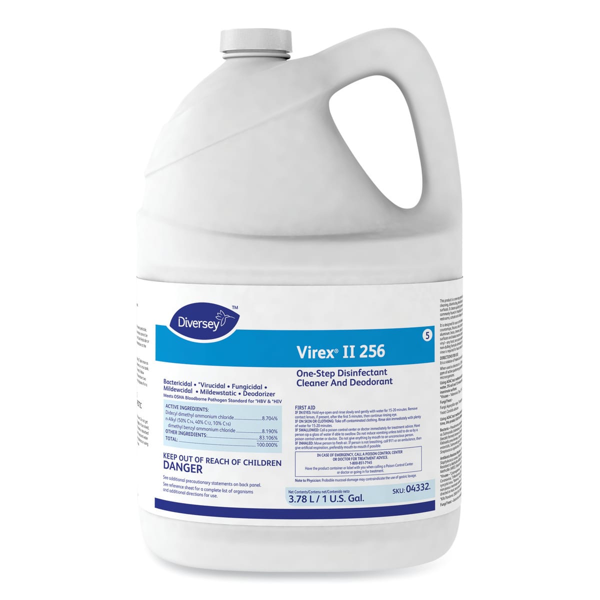 Diversey™ Virex® II 256 One-Step Disinfectant Cleaner Deodorant