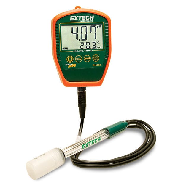 Extech® Waterproof Palm pH Meter with Temperature