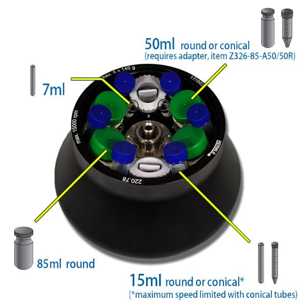 Accessories for Universal Benchtop Centrifuges, Hermle