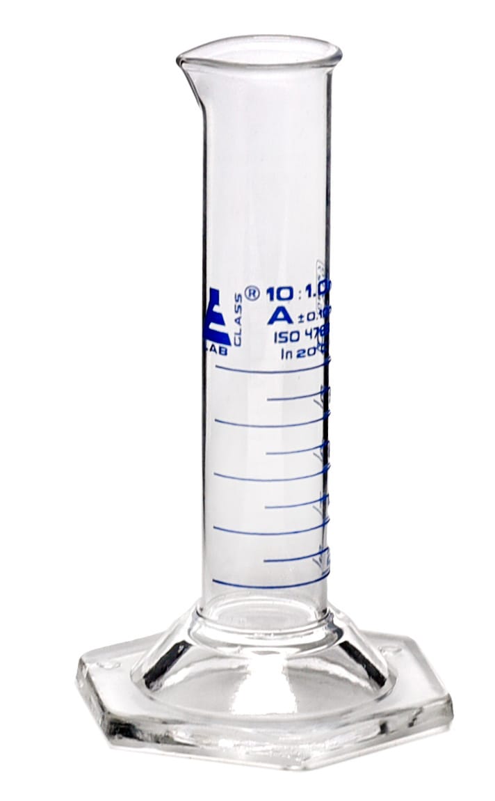 Eisco Glass Graduated Cylinders, Squat Form