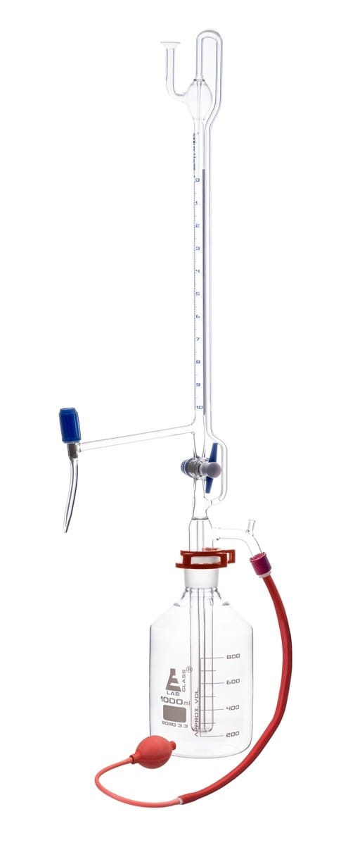 Eisco Schellbach Automatic Zero Glass Burettes with Two Stopcocks