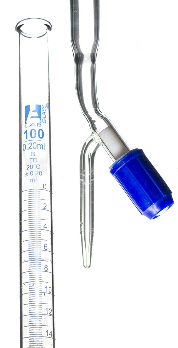 Eisco Glass Burettes with PTFE Needle Valve Stopcock