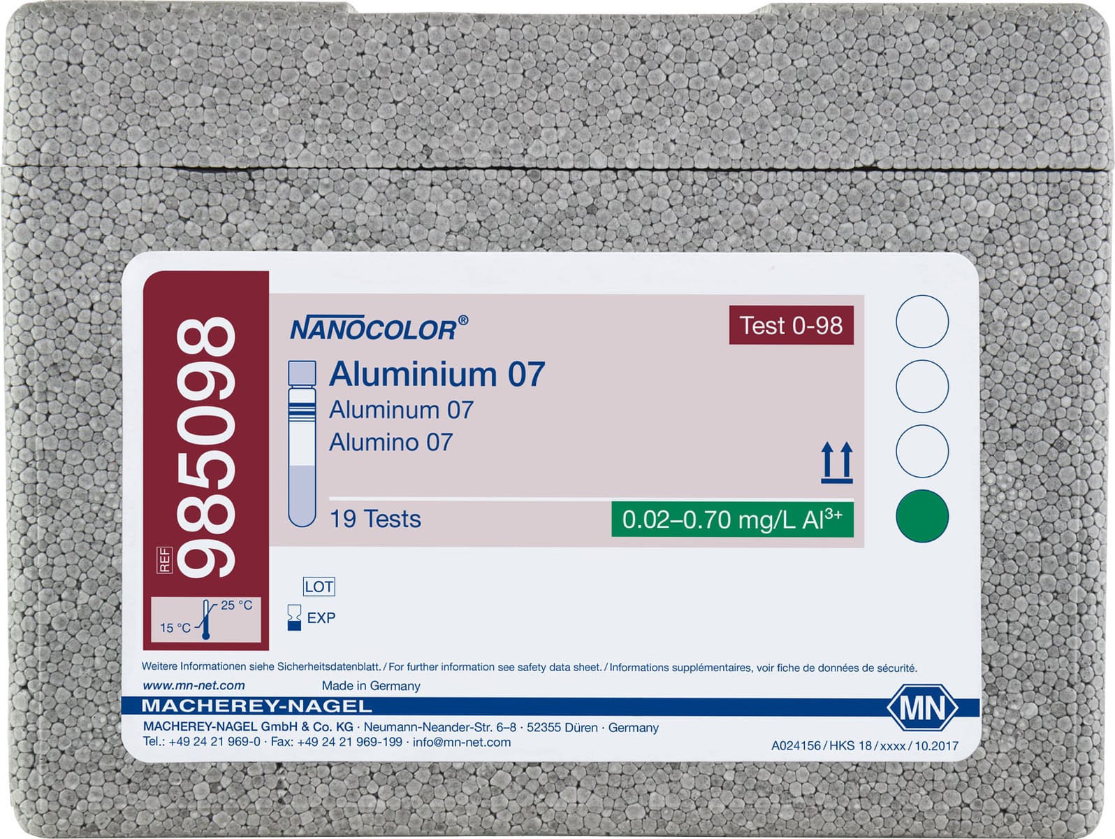 NANOCOLOR® Photometric Tube Tests, Aluminum | VWR, part of Avantor