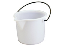 Nalgene® Graduated Bucket, White High-Density Polyethylene, Thermo Scientific