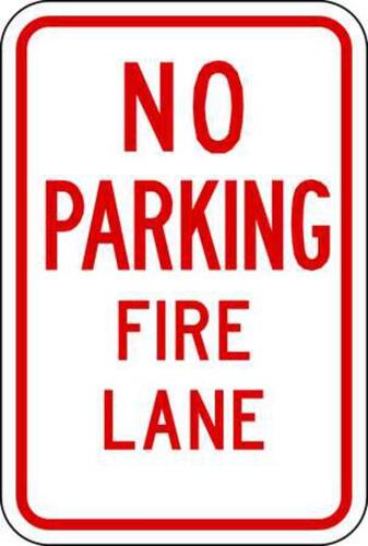 ZING Green Safety Eco Parking Sign, No Parking Fire Lane