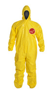 DuPont™ Tychem® 2000 Coveralls with Standard Hood and Elastic Wrists and Ankles, Taped Seams