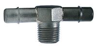Masterflex® Adapter Fittings, Hosebarb to NPT(M), Tee, Stainless Steel, Avantor®