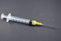 Quality Economy Brand Luer Lock Syringes with Attached Needle, Air-Tite