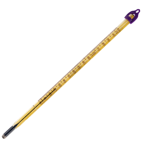 VWR Laboratory Thermometer, Pfa Coated, Liquid-In-Glass; -10/150C, 50Mm Immersion, Environmentally Friendly