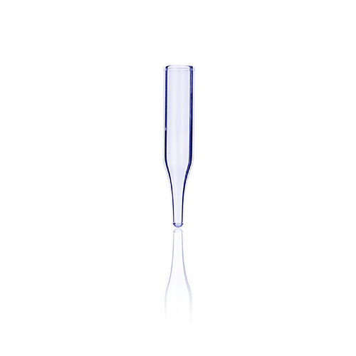 VWR Insert, Standard Conical Glass, Pulled Point Bottom, for Wide Mouth Vials, 6x31 mm, Clear, Capacity: 400ul