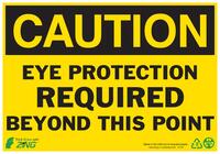 ZING Green Safety Eco Safety Sign, CAUTION Eye Protection Required