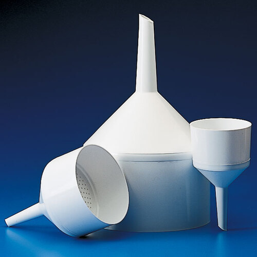 Funnels are molded from polypropylene