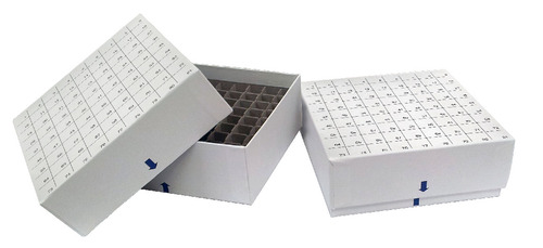 Box With Divider, W/O Drainage Slots/Holes, 5 inch X 5 inch X 2 inch , 9X9, 81 Cell