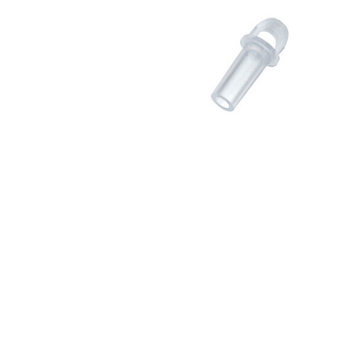 Value Plastics® Fitting, Polypropylene, Straight, Male Luer Slip to Plug with Tether Loop Adapter; 1000/PK